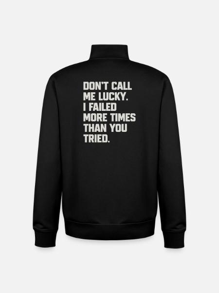 Humorous quote for confidant - Unisex Organic Zip Sweatshirt by Stanley/Stella - black
