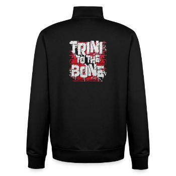 Tribe to the Bone GraffitiTrinidad Und Tobago - Unisex Organic Zip Sweatshirt von Stanley/Stella - Schwarz - Hinten - AI Model Male 185 light (185cm)