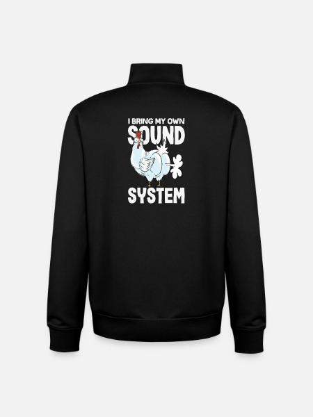 Public Fart Funny Inappropriate - Unisex Organic Zip Sweatshirt by Stanley/Stella - black