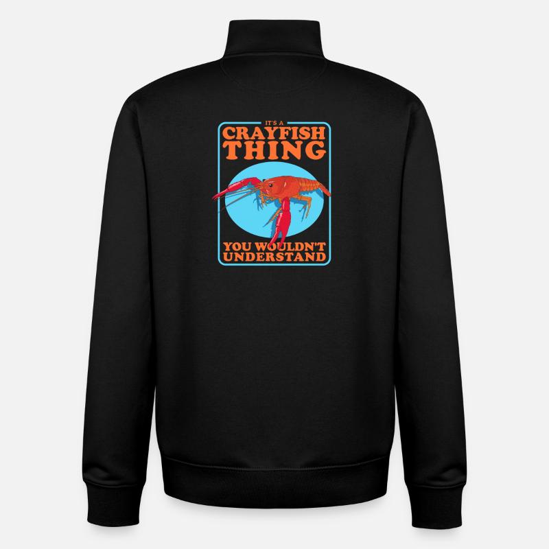 Flusskrebs Edelkrebs Meeresfrüchte Geschenke - Unisex Organic Zip Sweatshirt von Stanley/Stella - Schwarz