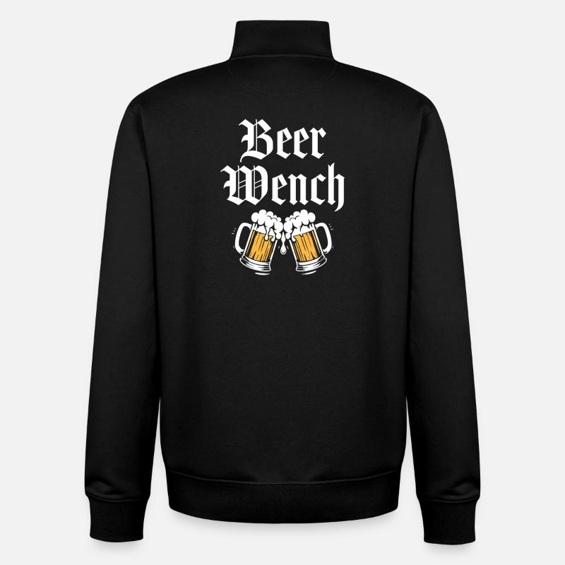 Bierweibchen - Unisex Organic Zip Sweatshirt von Stanley/Stella - Schwarz