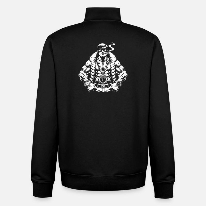 Cooler Talahon - Urban Vibes - Unisex Organic Zip Sweatshirt by Stanley/Stella - black