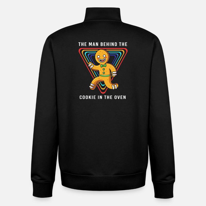 Werdender Papa werdende Väter - Unisex Organic Zip Sweatshirt von Stanley/Stella - Schwarz