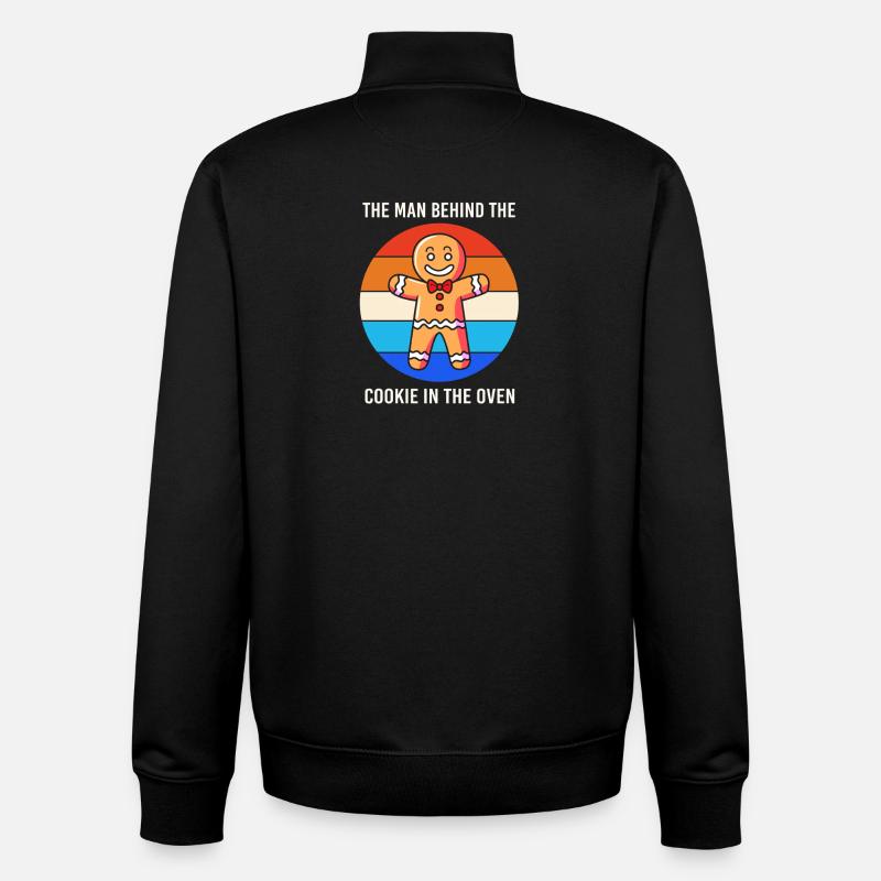 Werdende Väter Werdender Papa - Unisex Organic Zip Sweatshirt von Stanley/Stella - Schwarz