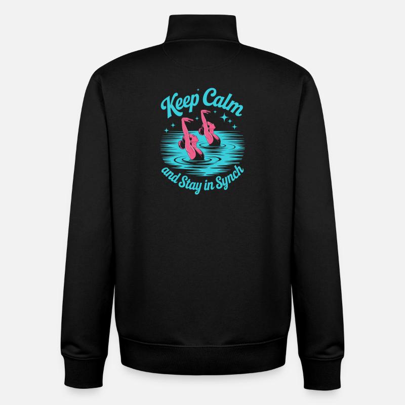 Synchronschwimmen Kunstschwimmen Wassersport - Unisex Organic Zip Sweatshirt von Stanley/Stella - Schwarz
