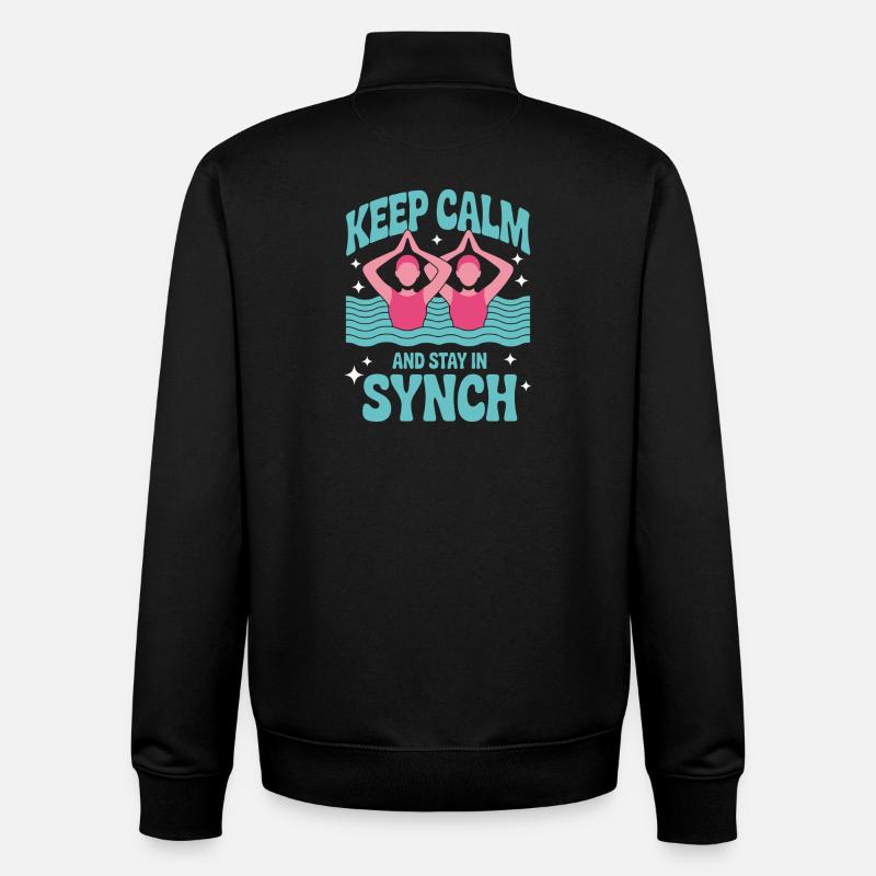 Synchronschwimmen Kunstschwimmen Wassersport - Unisex Organic Zip Sweatshirt von Stanley/Stella - Schwarz