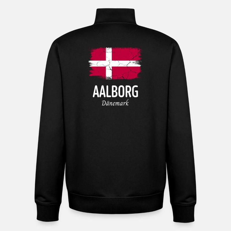 Aalborg - Unisex Organic Zip Sweatshirt von Stanley/Stella - Schwarz