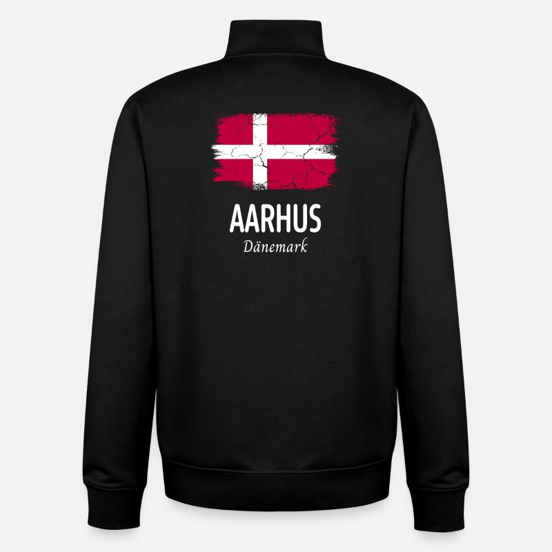 Aarhus - Unisex Organic Zip Sweatshirt by Stanley/Stella - black