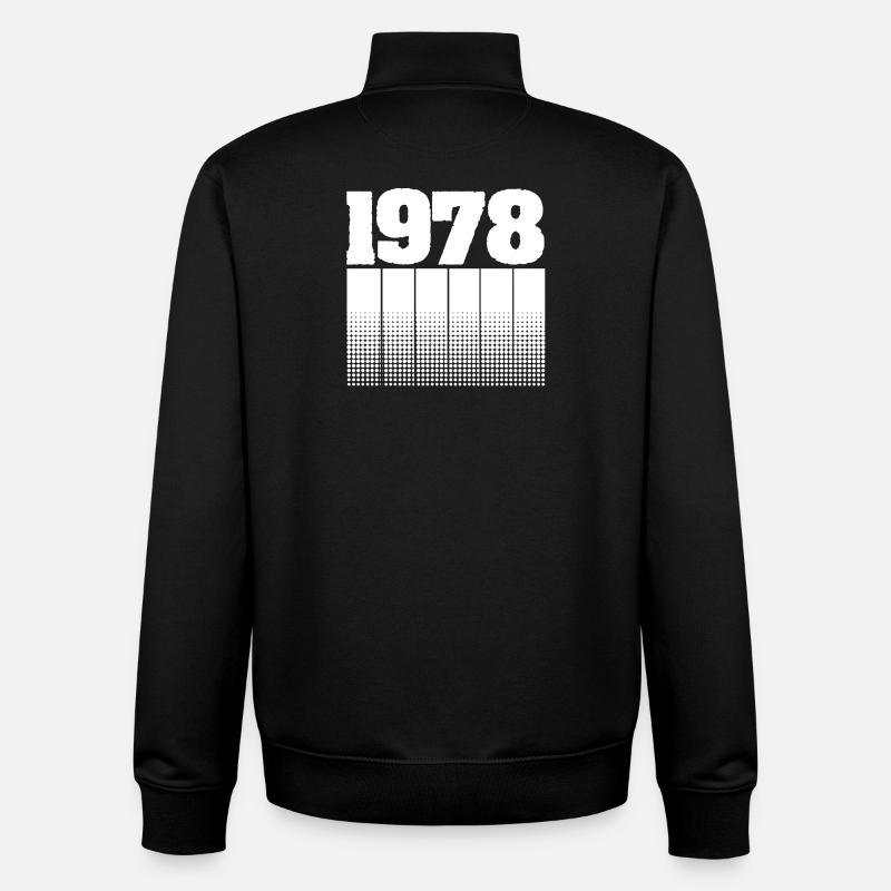 1978 - Sweat zippé unisexe en coton bio Stanley/Stella - noir