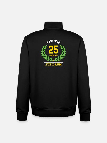 Konditorjubilæum 25 år 25 års jubilæum - Stanley/Stella unisex sweatshirt med lynlås i økologisk - sort
