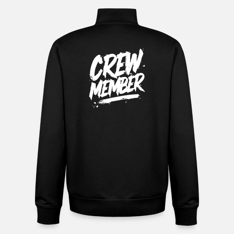 Crew Member - Unisex Organic Zip Sweatshirt von Stanley/Stella - Schwarz