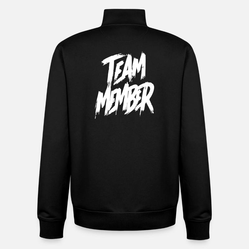 Team Member - Unisex Organic Zip Sweatshirt von Stanley/Stella - Schwarz