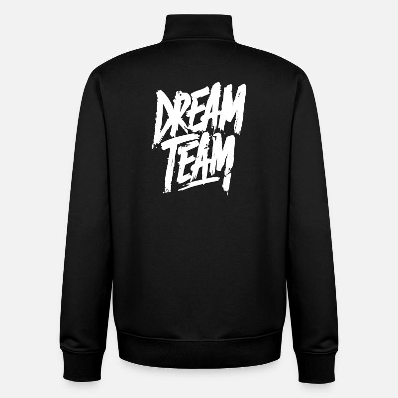 Dream Team - Unisex Organic Zip Sweatshirt von Stanley/Stella - Schwarz