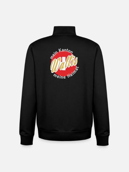 My homeland Valais gift - Unisex Organic Zip Sweatshirt by Stanley/Stella - black