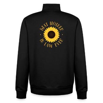 Best Mother in Law Ever - Unisex Organic Zip Sweatshirt by Stanley/Stella - black - Back - AI Model Male 185 light (185cm)