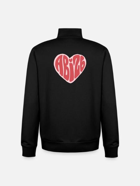Abi 26 – Herzschrift - Unisex Organic Zip Sweatshirt by Stanley/Stella - black
