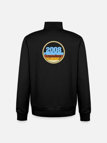 Year 2008 - Unisex Organic Zip Sweatshirt by Stanley/Stella - black