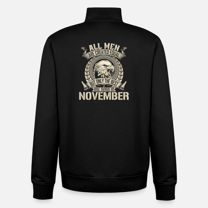 November Eagle Unity Design - Unisex Organic Zip Sweatshirt von Stanley/Stella - Schwarz