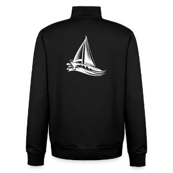 Segelkunst für alle Meer Liebhaber - Unisex Organic Zip Sweatshirt von Stanley/Stella - Schwarz - Hinten - AI Model Male 185 light (185cm)