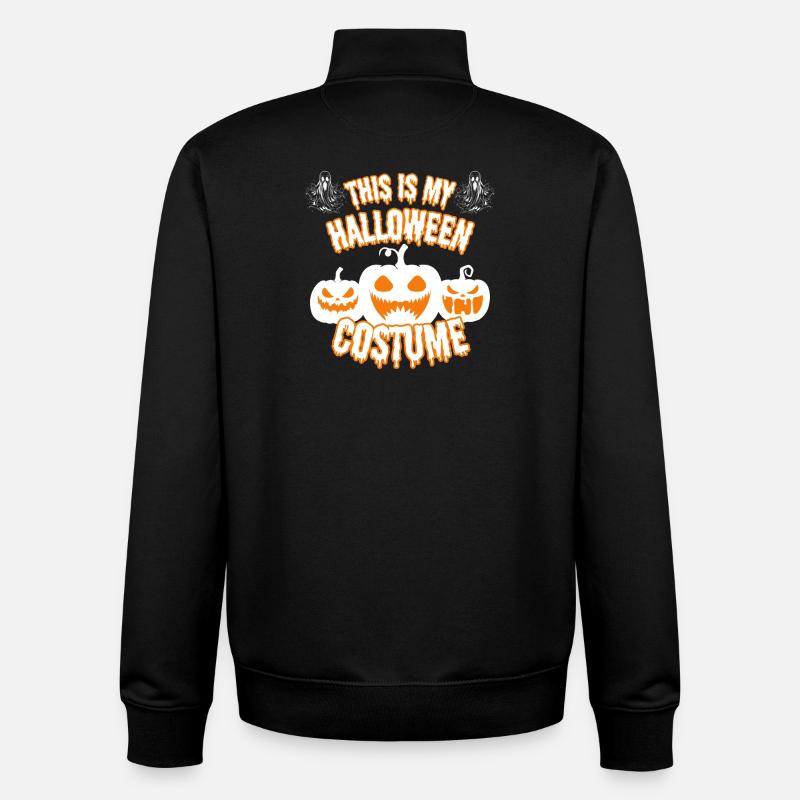Costume d'Halloween effrayant - Sweat zippé unisexe en coton bio Stanley/Stella - noir