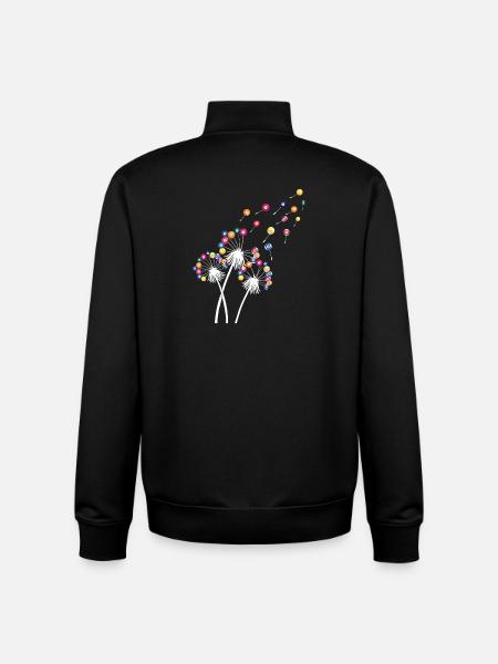 Löwenzahn-Billardkugel, lustiges Queue, Sportkunst - Unisex Organic Zip Sweatshirt von Stanley/Stella - Schwarz