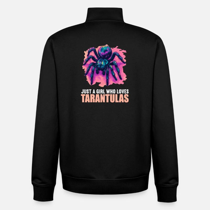 Tarentules Tarentule - Sweat zippé unisexe en coton bio Stanley/Stella - noir