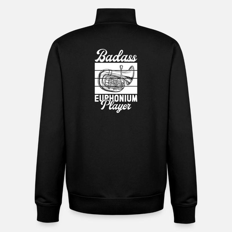 Bariton Player Badass Player Euphonium - Unisex Organic Zip Sweatshirt von Stanley/Stella - Schwarz