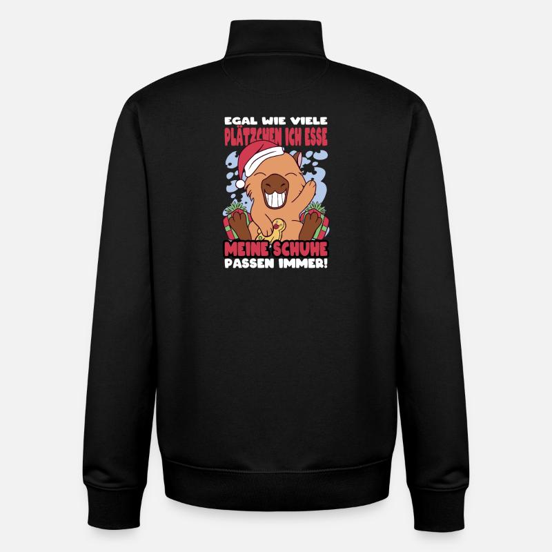 Tenue de Noël joyeux Noël - Sweat zippé unisexe en coton bio Stanley/Stella - noir