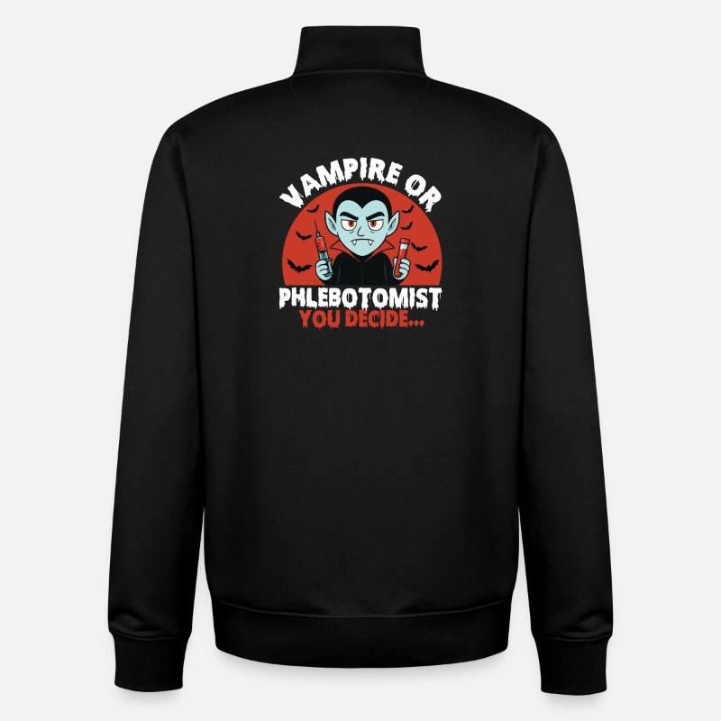 Vampire Or Phlebotomist You Decide... - Unisex Organic Zip Sweatshirt by Stanley/Stella - black