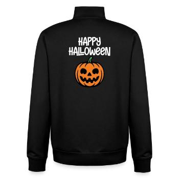 Joyeux halloween - Sweat zippé unisexe en coton bio Stanley/Stella - noir - Dos - AI Model Male 185 light (185cm)