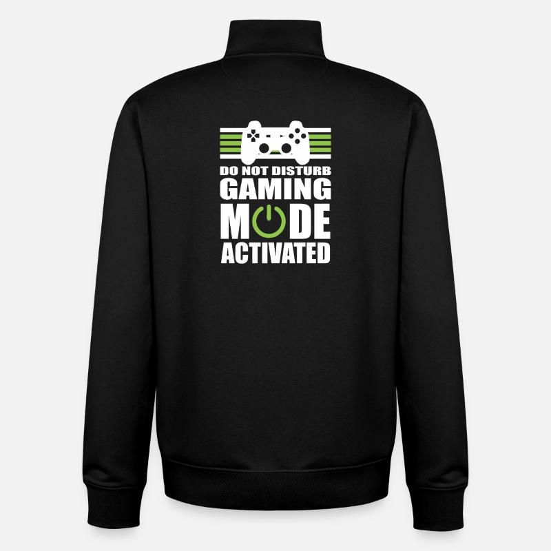 Gaming Mode Do Not Disturb - Unisex Organic Zip Sweatshirt by Stanley/Stella - black