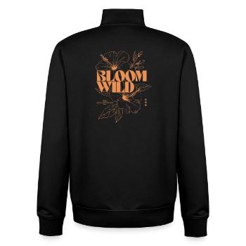 Bloom Wild Blumenmuster - Unisex Organic Zip Sweatshirt von Stanley/Stella - Schwarz - Hinten - AI Model Male 185 light (185cm)