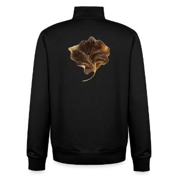Elegantes Blatt - Unisex Organic Zip Sweatshirt von Stanley/Stella - Schwarz - Hinten - AI Model Male 185 light (185cm)