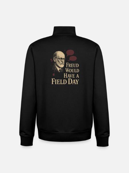 Future psychologist diagnose me - Unisex Organic Zip Sweatshirt by Stanley/Stella - black