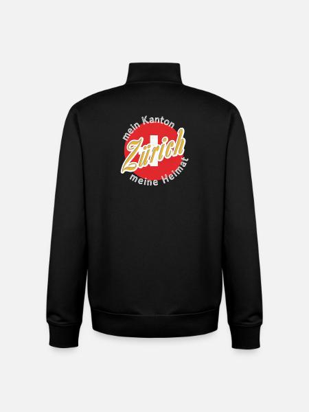 My homeland Zuarich gift - Unisex Organic Zip Sweatshirt by Stanley/Stella - black