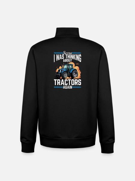 Tractor Kids Farm Lifestyle - Unisex Organic Zip Sweatshirt by Stanley/Stella - black