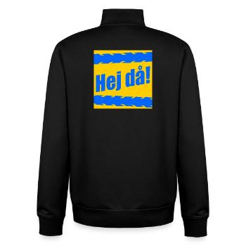 Auf Wiedersehen Abschied vom Radfahrer - Unisex Organic Zip Sweatshirt von Stanley/Stella - Schwarz - Hinten - AI Model Male 185 light (185cm)