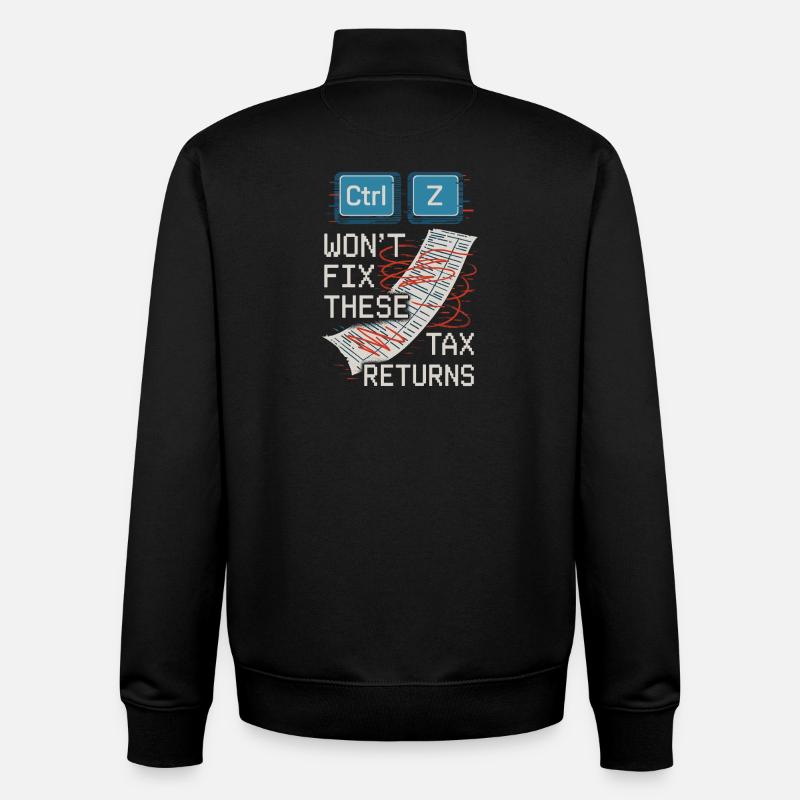 Buchhaltungsstudent Cpa Im Training Excel -witze - Unisex Organic Zip Sweatshirt von Stanley/Stella - Schwarz
