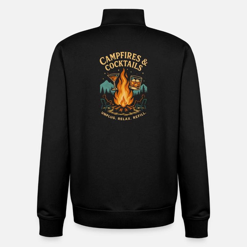 Du willst ein Stück von mir? - Unisex Organic Zip Sweatshirt von Stanley/Stella - Schwarz
