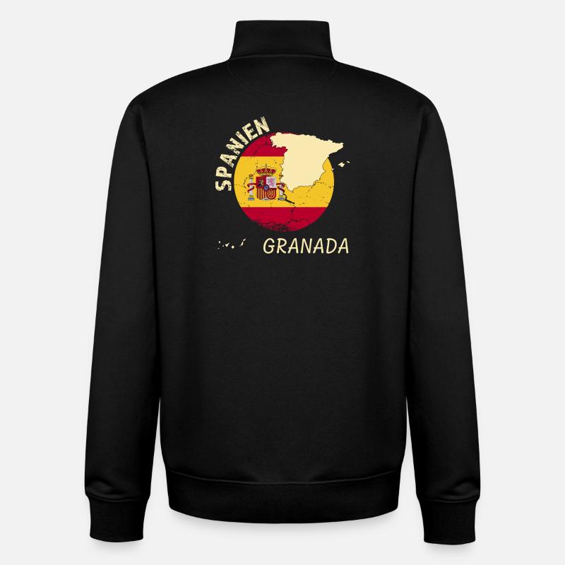 Granada - Unisex Organic Zip Sweatshirt by Stanley/Stella - black