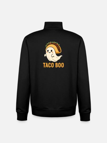 Babytaco Geist mit Humor - Unisex Organic Zip Sweatshirt von Stanley/Stella - Schwarz