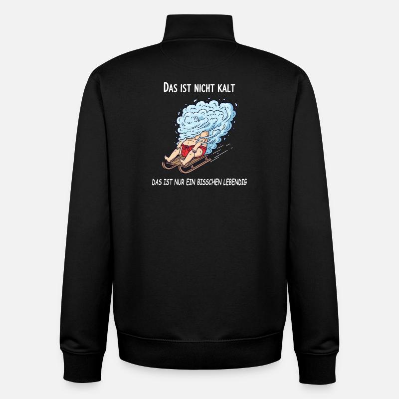Ein bisschen lebendig - Unisex Organic Zip Sweatshirt von Stanley/Stella - Schwarz