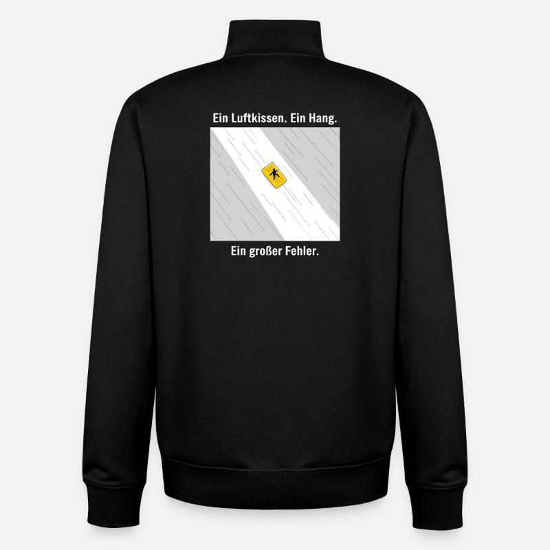 Ein großer Fehler - Unisex Organic Zip Sweatshirt von Stanley/Stella - Schwarz