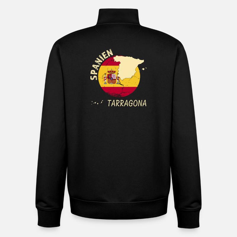 Tarragone - Sweat zippé unisexe en coton bio Stanley/Stella - noir