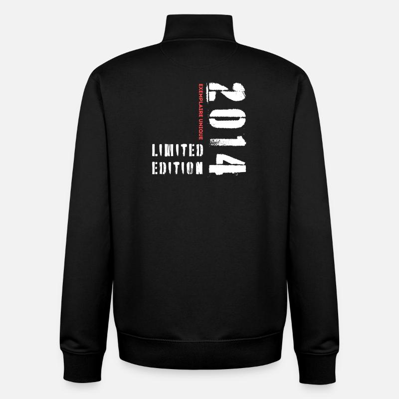 Limited Edition 2014 Exemplaire Unique - Sweat zippé unisexe en coton bio Stanley/Stella - noir