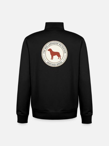 Labrador Retriever Emblem Design - Unisex Organic Zip Sweatshirt von Stanley/Stella - Schwarz