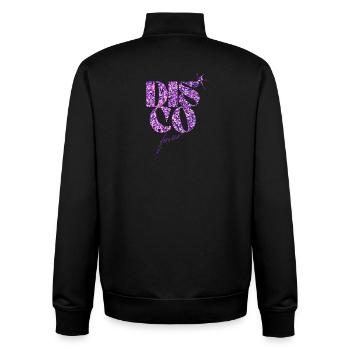 Glitzerndes Disco Love Emblem - Unisex Organic Zip Sweatshirt von Stanley/Stella - Schwarz - Hinten - AI Model Male 185 light (185cm)