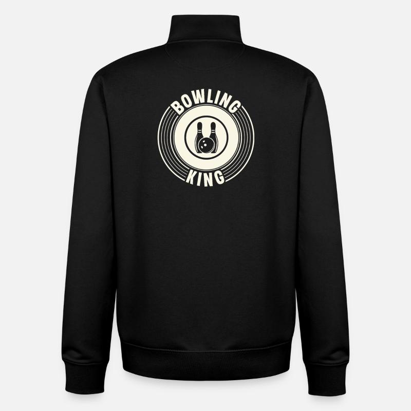 Bowling - Unisex Organic Zip Sweatshirt von Stanley/Stella - Schwarz