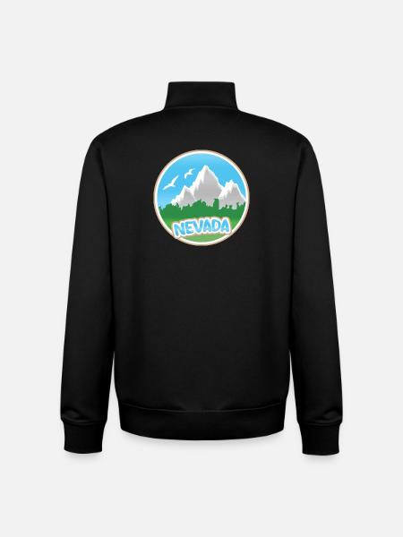 Nevada as Nevada - Unisex Organic Zip Sweatshirt by Stanley/Stella - black