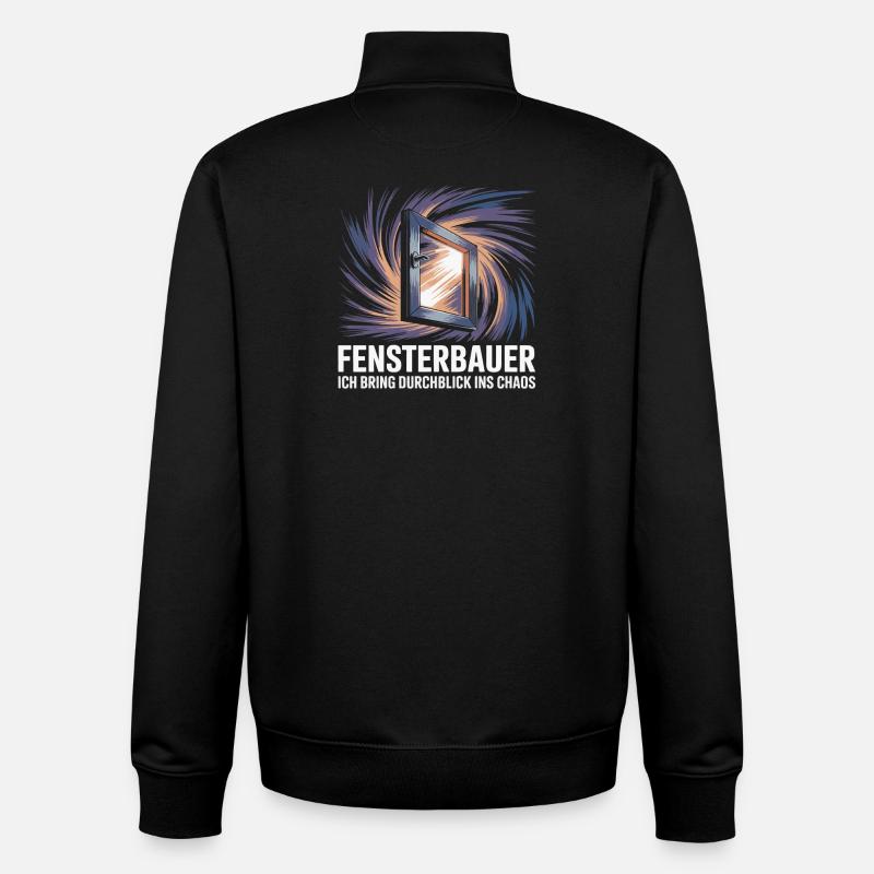 Fensterbauer - Unisex Organic Zip Sweatshirt von Stanley/Stella - Schwarz